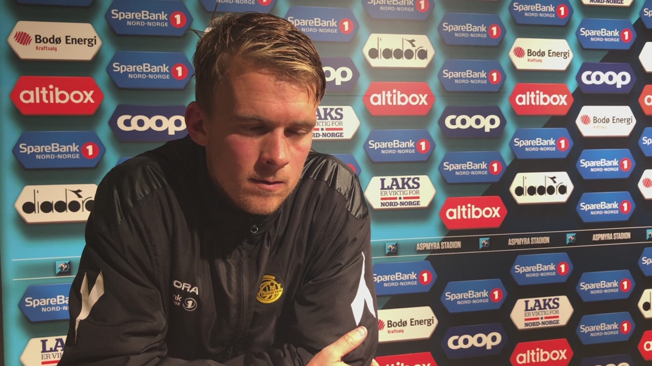 Kristian Fardal Opseth etter kampen mot Kristiansund